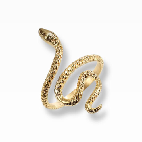 Ring Snake Looping 18 K Vergoldet