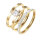 Ring Set 3er Set Boho Goldringe mit Herz Zirkon