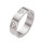 Ring Ella Herzchen Strass 6 mm breit Titanstahl