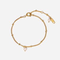 Armkettchen Two Pearls 18K Vergoldet