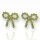 Ohrstecker Bow Tie Bling Bling Green